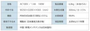 フレスカ150性能